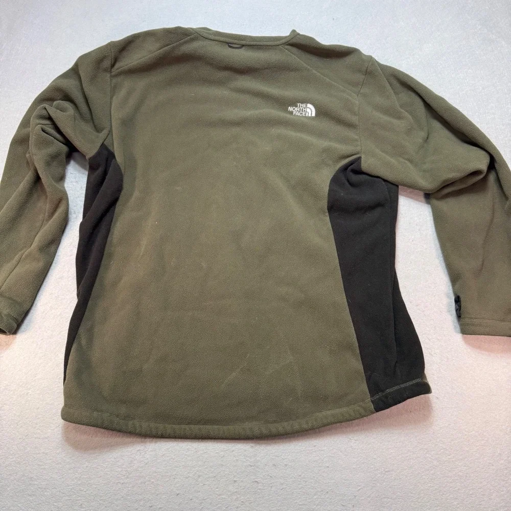 The North Face Fleece Jacket‎ Full Zip Olive Green Outdoors XXL